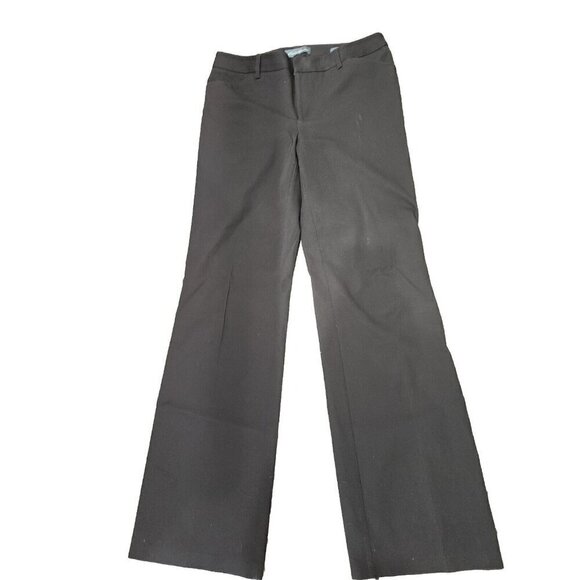 Eddie Bauer Pants Brown Slightly Curvy Fit Chino Mid Rise Pants Tall Women's 12T - Picture 1 of 6